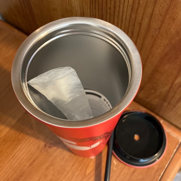Starbucks Puppy Stainless Steel 20 oz Red Cup - Picture 3 of 3